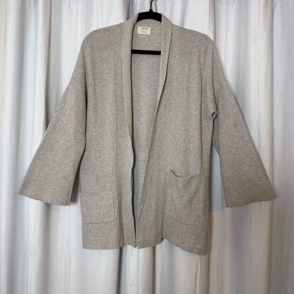 Wilfred Open Front Cardigan Silk Cotton Cashmere Blend Women’s Small - Picture 2 of 13